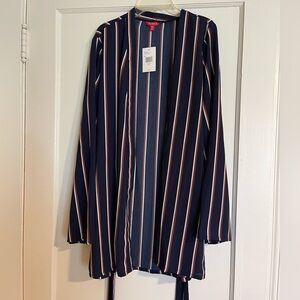 Guess Striped tie front Kimono